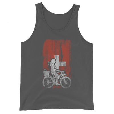 Schweizer Flagge 2 und Radfahren - Herren Tanktop fahrrad xxx yyy zzz Asphalt