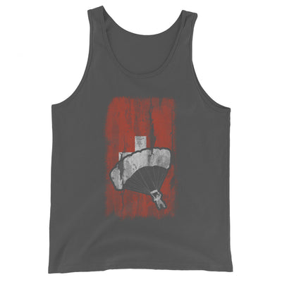 Schweizer Flagge und Paragleiten - Herren Tanktop berge xxx yyy zzz Asphalt