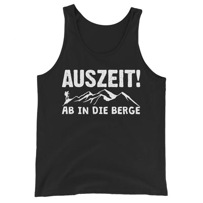 Auszeit, ab in die Berge - Herren Tanktop berge wandern Schwarz