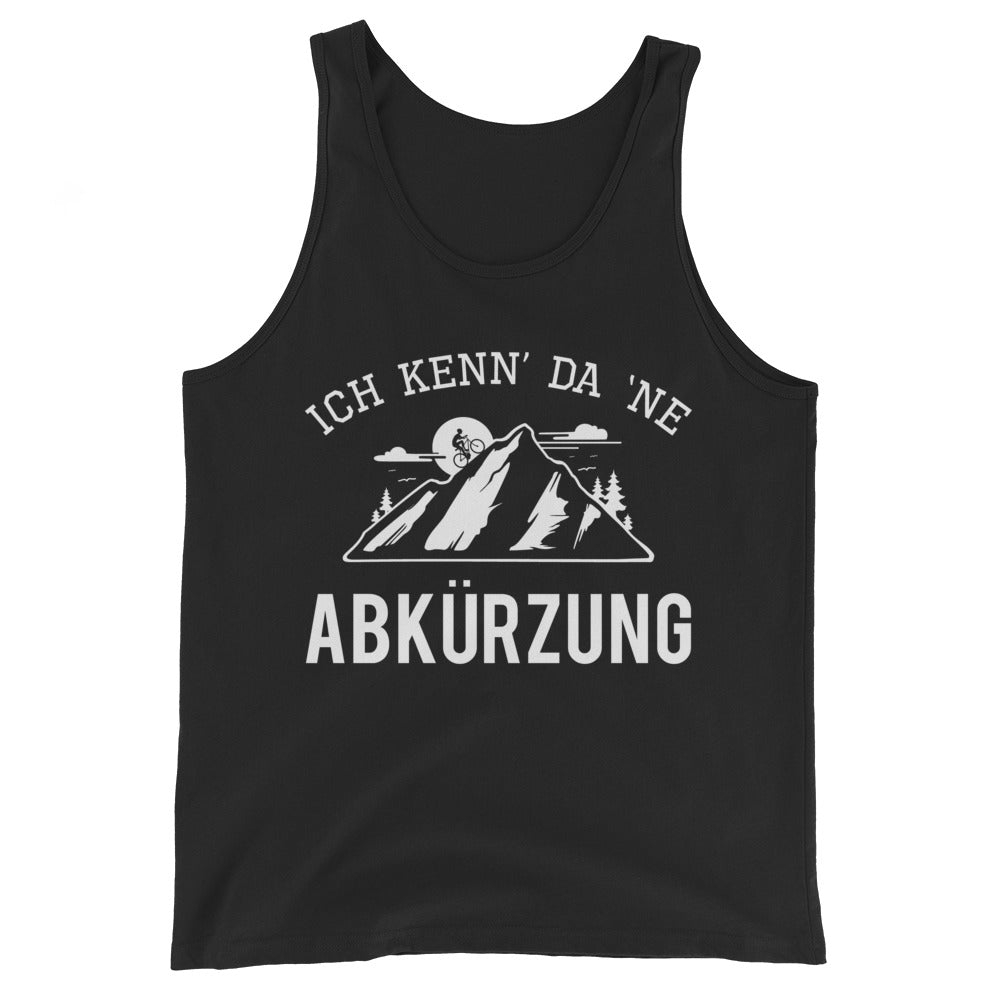 Ich kenn da ne Abkürzung - Herren Tanktop mountainbike Schwarz