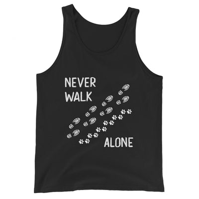 Never walk alone - Herren Tanktop wandern Schwarz