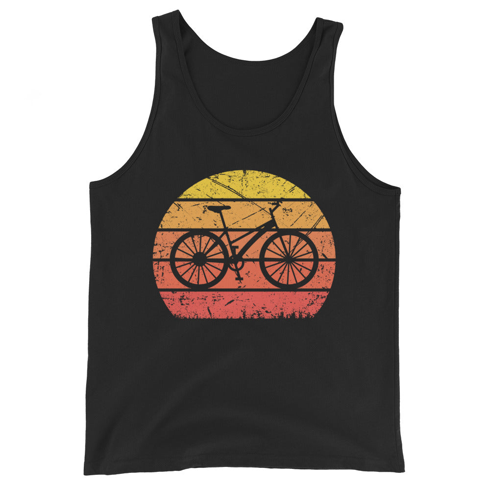 Vintage Sun and Cycling - Herren Tanktop fahrrad Schwarz