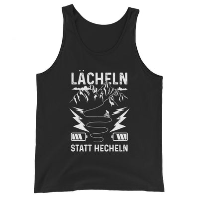 Lächeln statt hecheln - Herren Tanktop e-bike Schwarz