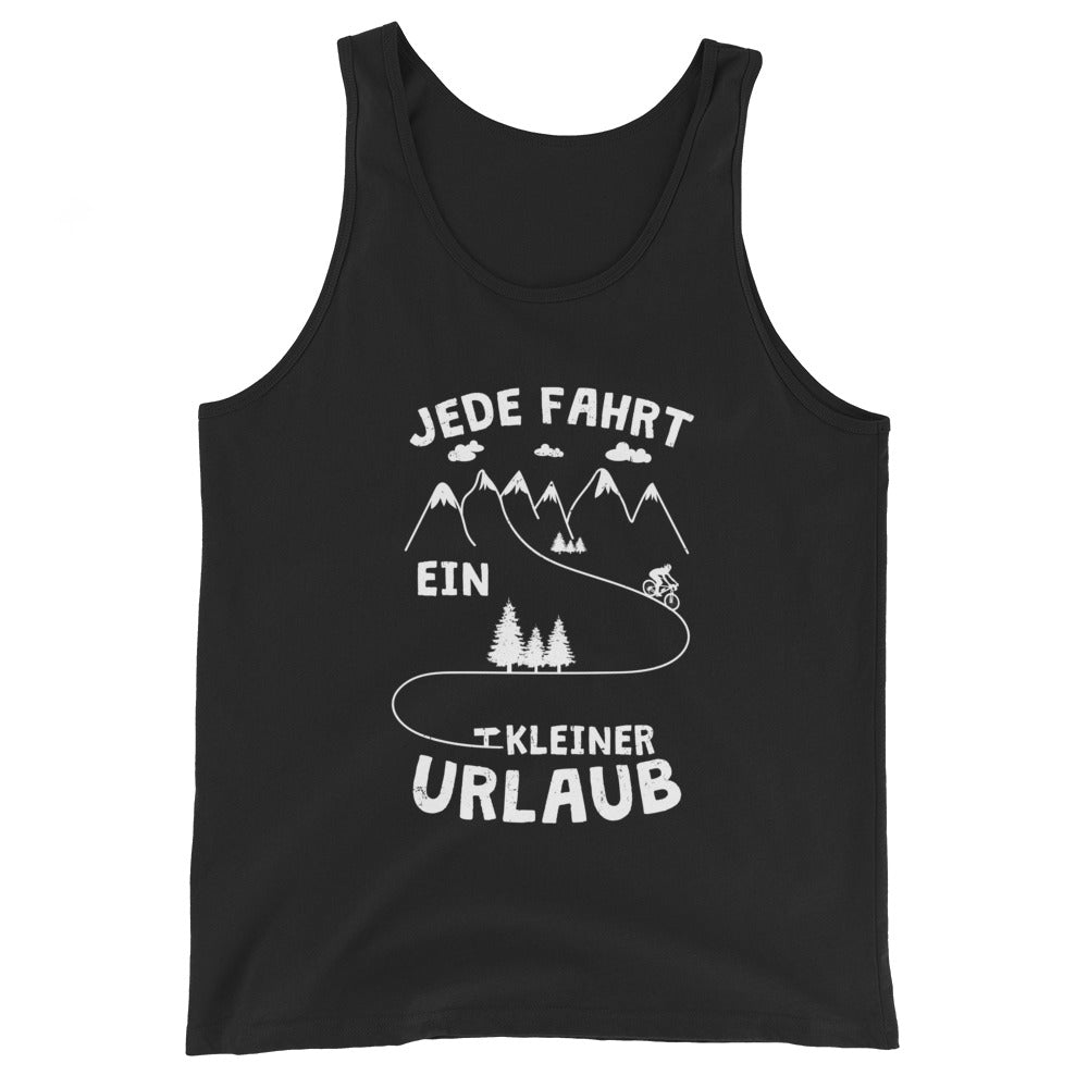 Jede Fahrt ein kleiner Urlaub - Herren Tanktop fahrrad xxx yyy zzz Black