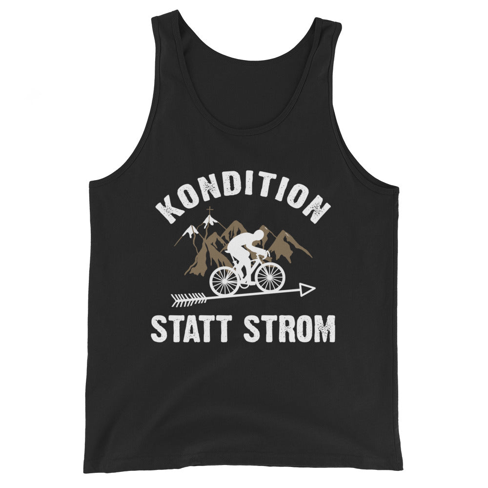 Kondition statt Strom - Herren Tanktop fahrrad xxx yyy zzz Black