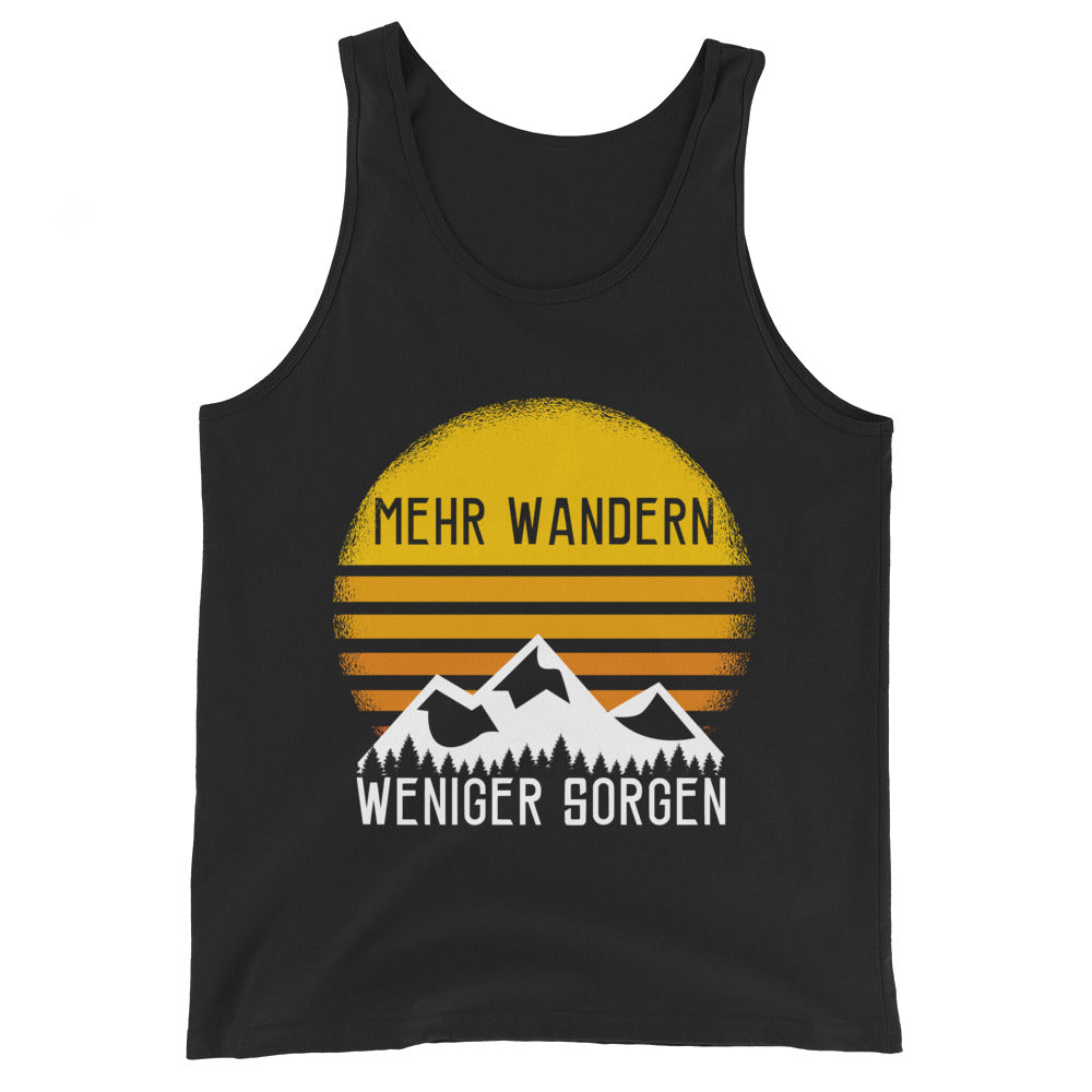 Mehr Wandern weniger Sorgen - Herren Tanktop wandern xxx yyy zzz Black