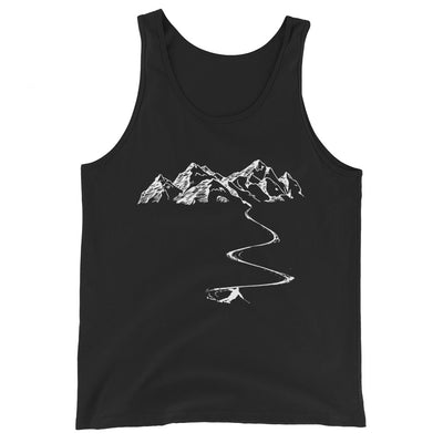 Berge - Kurve Linie - Skifahren - Herren Tanktop klettern ski xxx yyy zzz Black