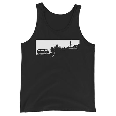 Berge - Bäume - Camping Van - Herren Tanktop camping xxx yyy zzz Black