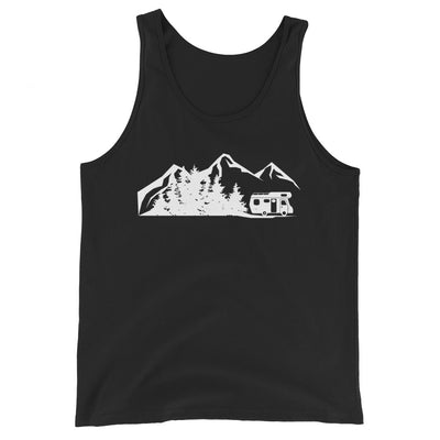 Berge - Bäume - Camping Van - Herren Tanktop camping xxx yyy zzz Black