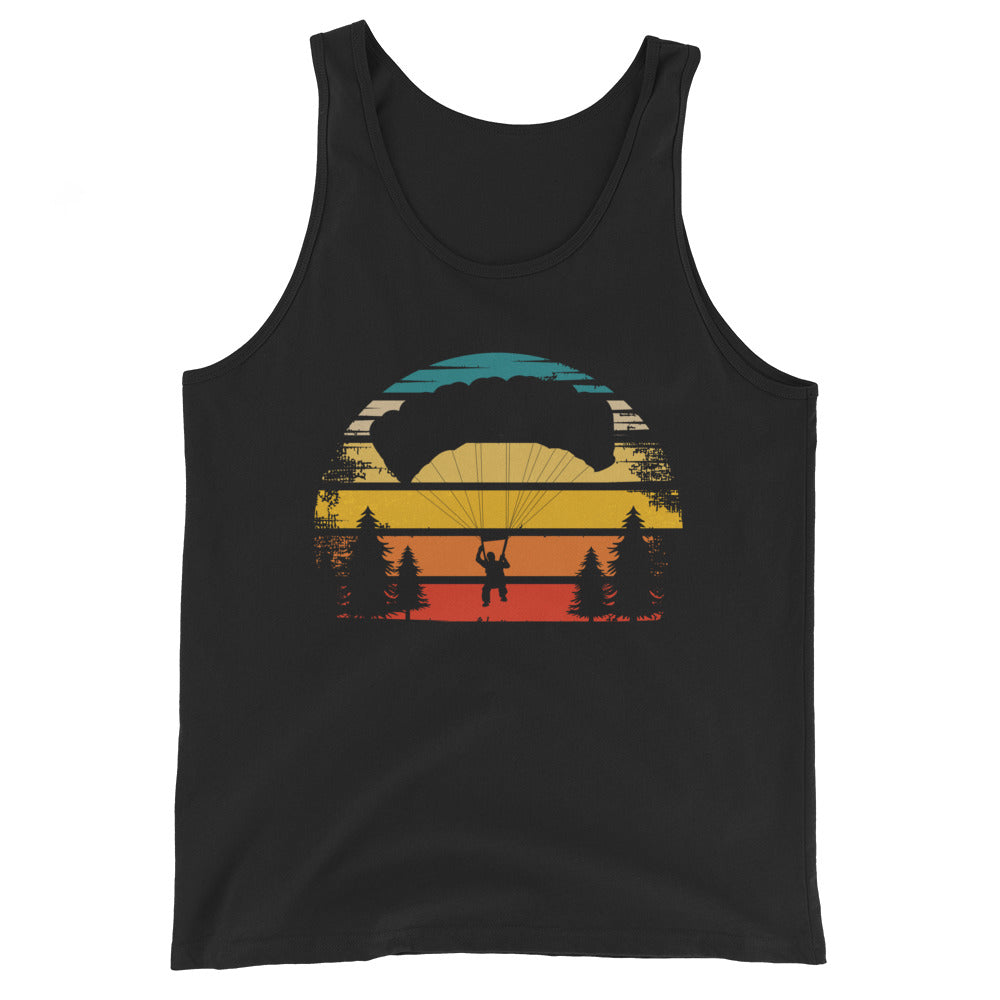 Retro Sonne und Paragleiten - Herren Tanktop berge xxx yyy zzz Black