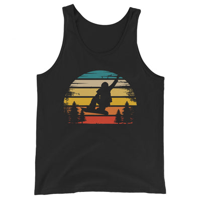 Retro Sonne und Snowboarding - Herren Tanktop snowboarden xxx yyy zzz Black