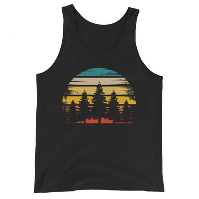 Retro Sonne und Bäume - Herren Tanktop camping xxx yyy zzz Black