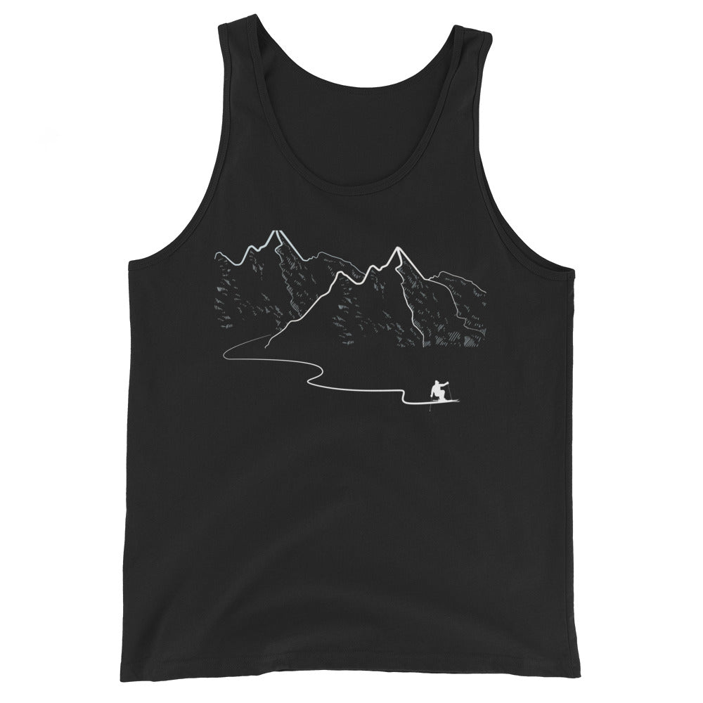 Schifahren - Herren Tanktop klettern ski xxx yyy zzz Black