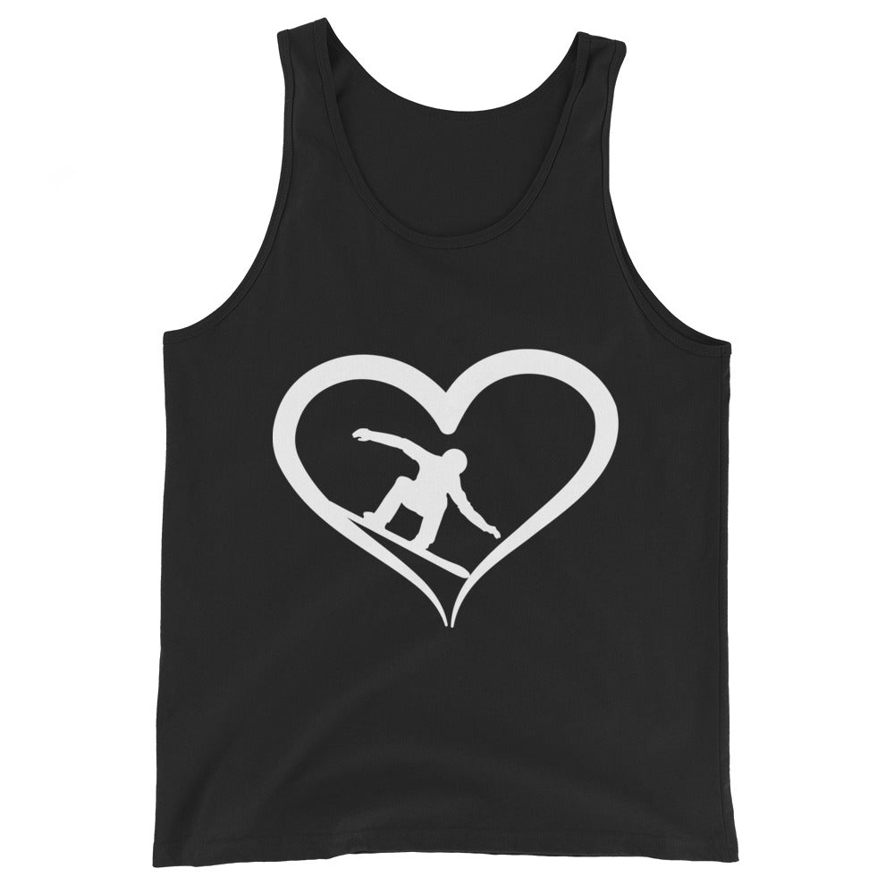 Snowboarder und Herz - Herren Tanktop snowboarden xxx yyy zzz Black