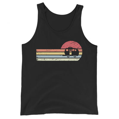 Sonne und Retro Linies - Camping Caravan - Herren Tanktop camping xxx yyy zzz Black