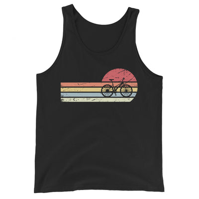 Sonne und Retro Linies - Radfahren - Herren Tanktop fahrrad xxx yyy zzz Black