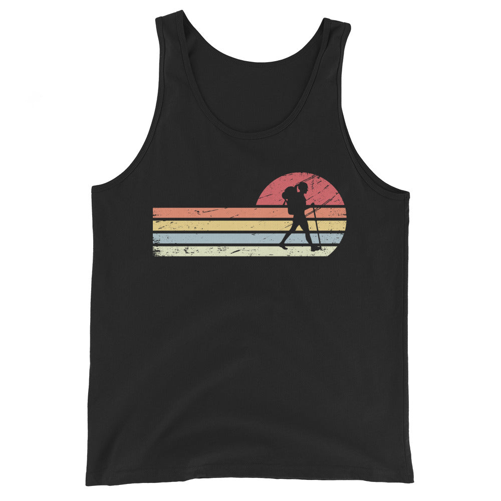 Sonne und Retro Linies - Frau Wandern - Herren Tanktop wandern xxx yyy zzz Black