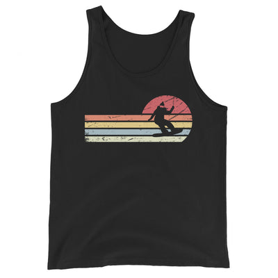 Sonne und Retro Linies - Frau Snowboarding - Herren Tanktop snowboarden xxx yyy zzz Black