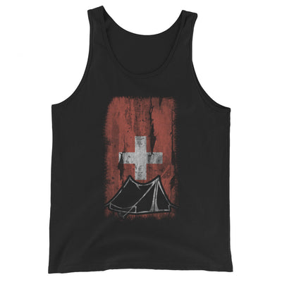 Schweizer Flagge 1 und Camping - Herren Tanktop camping xxx yyy zzz Black