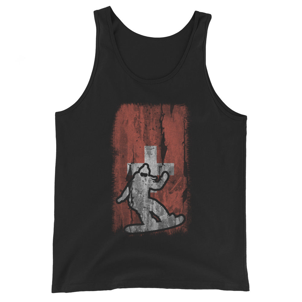 Schweizer Flagge 1 und Snowboarding - Herren Tanktop snowboarden xxx yyy zzz Black