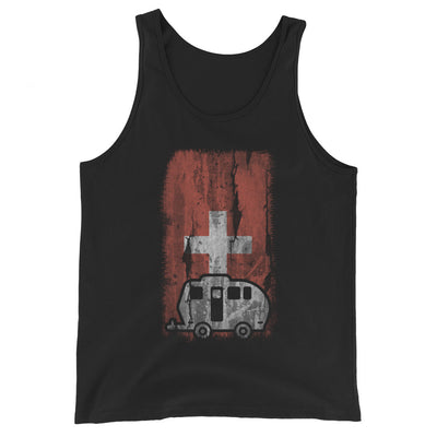 Schweizer Flagge 2 und Camping - Herren Tanktop camping xxx yyy zzz Black