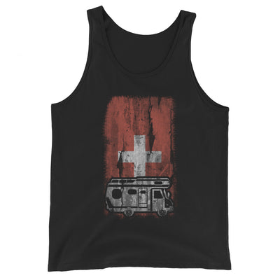 Schweizer Flagge und Camping - Herren Tanktop camping xxx yyy zzz Black