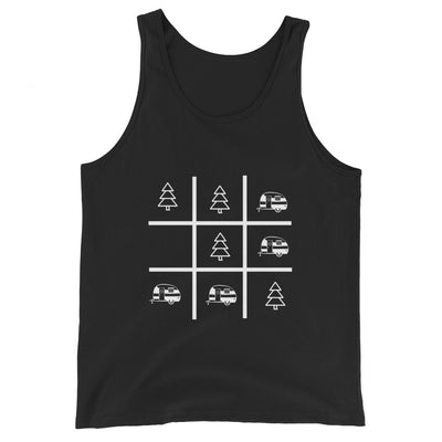 Tic_Tac_Game_-_Camping_-_(C)_(2) - Men’s Staple Tank Top | Bella + Canvas 3480 xxx yyy zzz Black