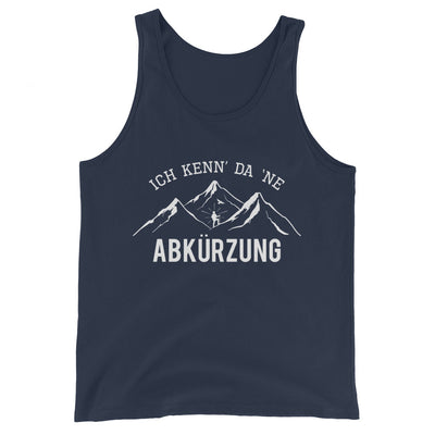 Ich Kenne Da Ne Abkürzung - Herren Tanktop berge wandern Navy