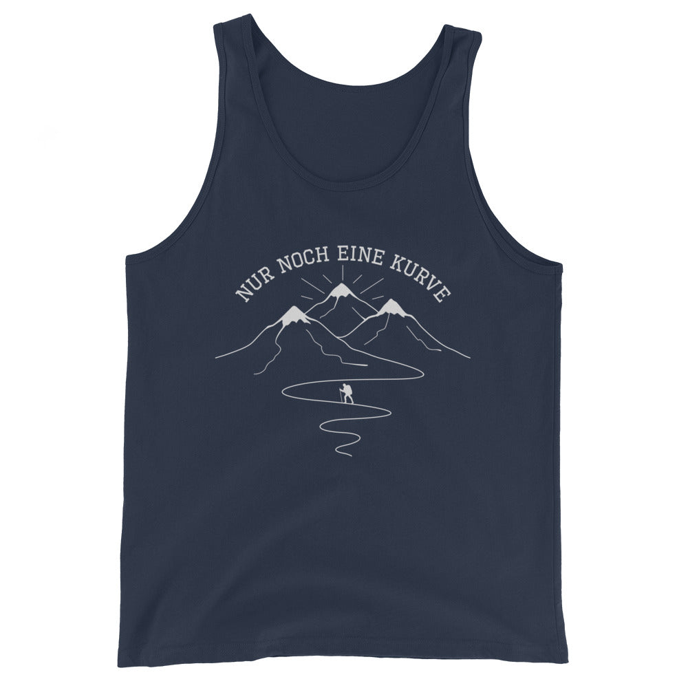 Nur noch eine Kurve - Herren Tanktop berge wandern Navy