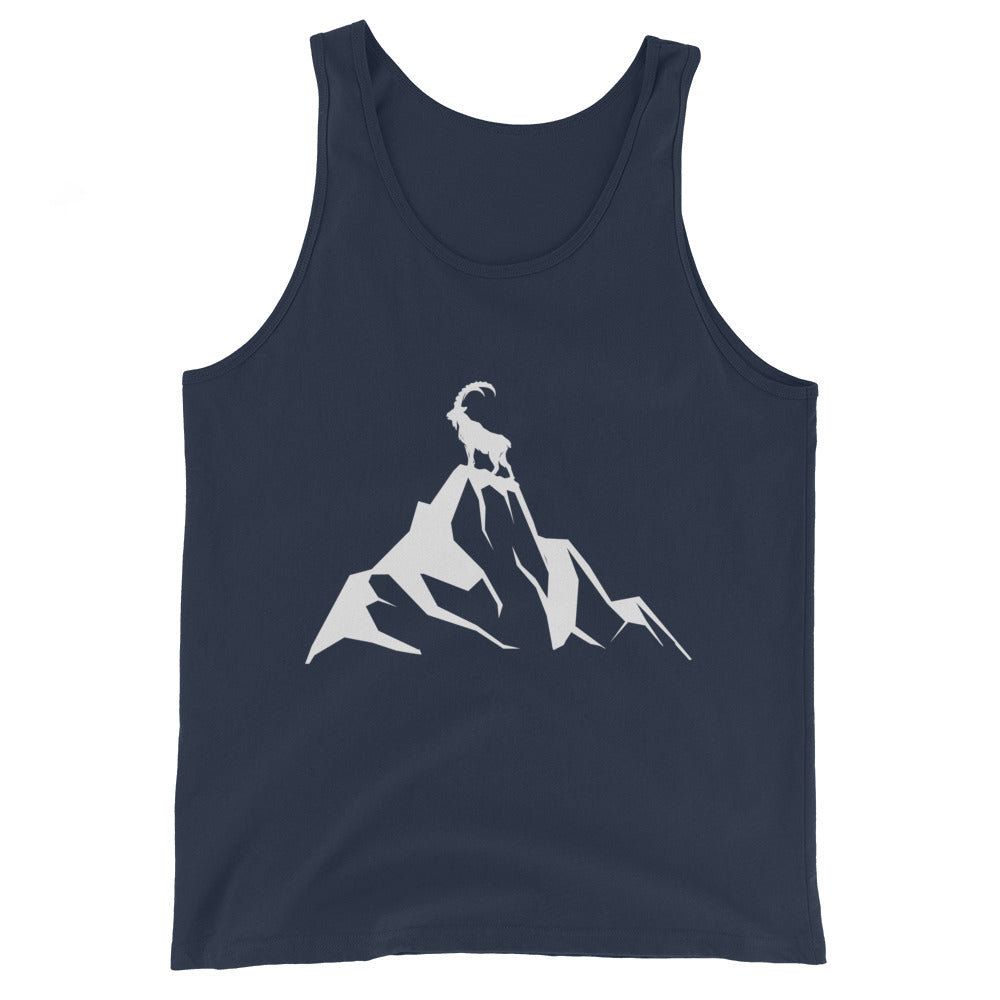 Steinbock am Berg - Herren Tanktop berge wandern Navy