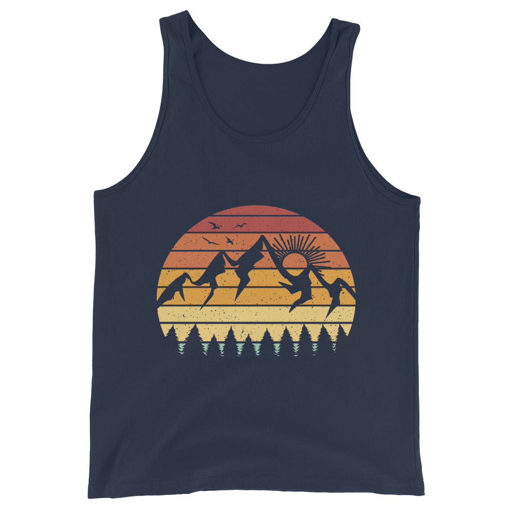 Berge Vintage - Herren Tanktop berge Navy