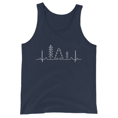 Herzschlag Wald - Herren Tanktop camping Navy