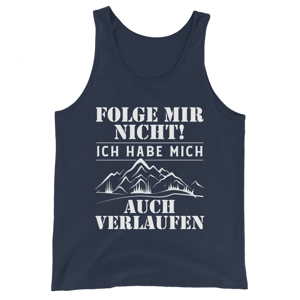 Folge mir nicht - Herren Tanktop wandern Navy