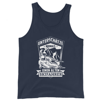 Unterschätze niemals nen alten Skifahrer - Herren Tanktop ski Navy