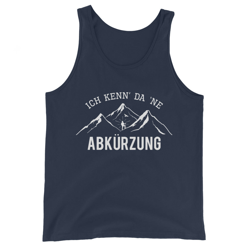 Ich kenne da ne Abkürzung - Herren Tanktop berge wandern xxx yyy zzz Navy