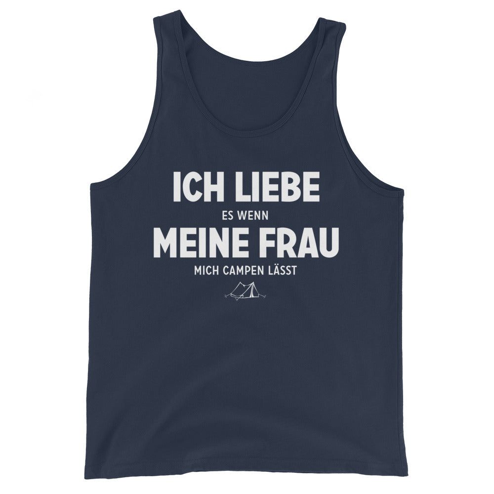 Ich Liebe Es Wenn Meine Frau Mich Campen Lasst - Herren Tanktop camping xxx yyy zzz Navy