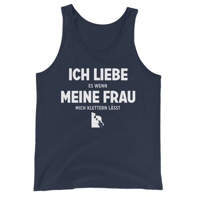 Ich Liebe Es Wenn Meine Frau Mich Klettern Lasst - Herren Tanktop klettern xxx yyy zzz Navy