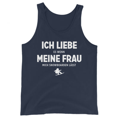 Ich Liebe Es Wenn Meine Frau Mich Snowboarden Lasst - Herren Tanktop snowboarden xxx yyy zzz Navy