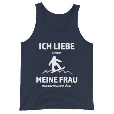 Ich liebe meine Frau - Snowboarden - Herren Tanktop snowboarden xxx yyy zzz Navy