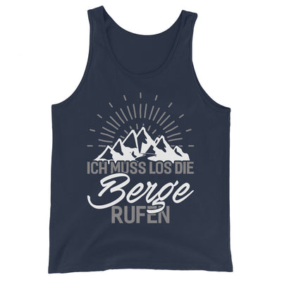 Ich muss los die Berge rufen - Herren Tanktop berge wandern xxx yyy zzz Navy