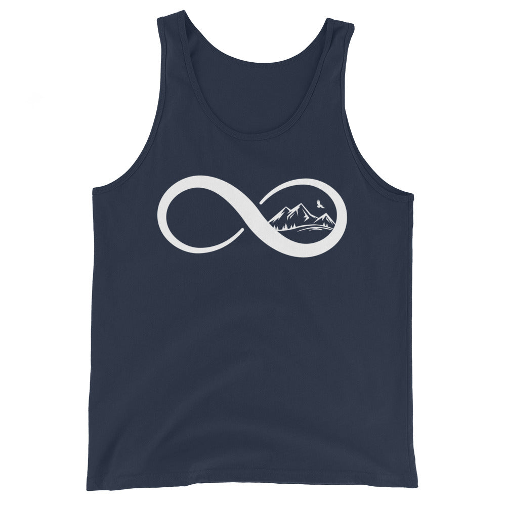 Infinity and Mountain - Herren Tanktop berge xxx yyy zzz Navy