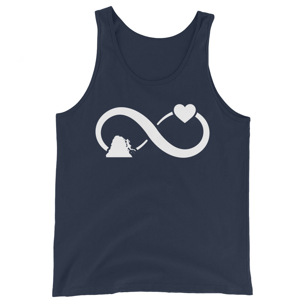 Infinity Heart and Climbing 1 - Herren Tanktop klettern xxx yyy zzz Navy