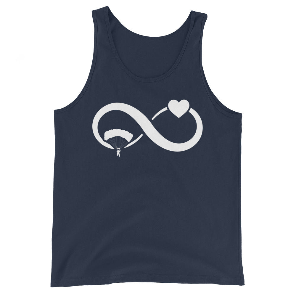 Infinity Heart and Paragliding - Herren Tanktop berge xxx yyy zzz Navy