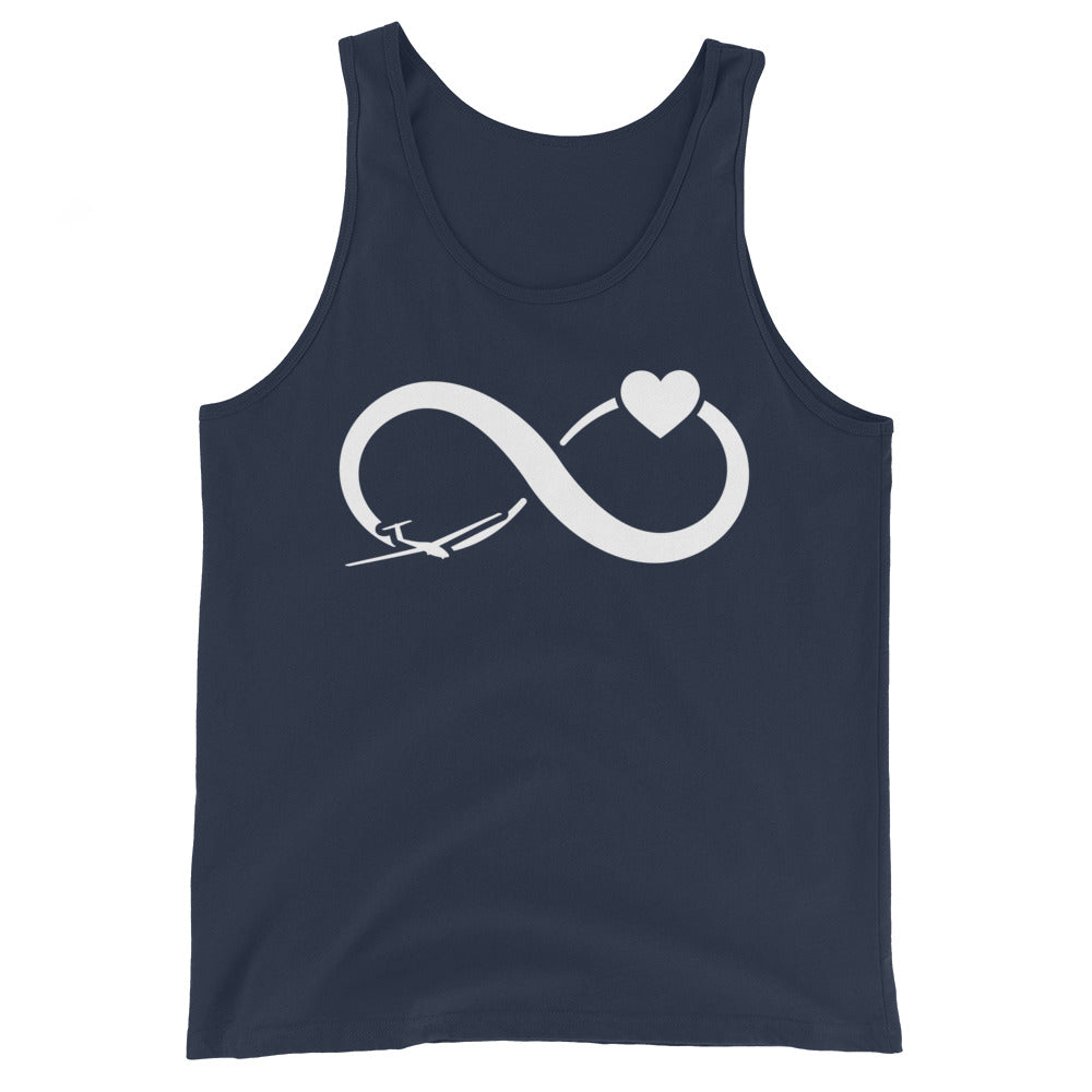 Infinity Heart and Sailplane - Herren Tanktop berge xxx yyy zzz Navy