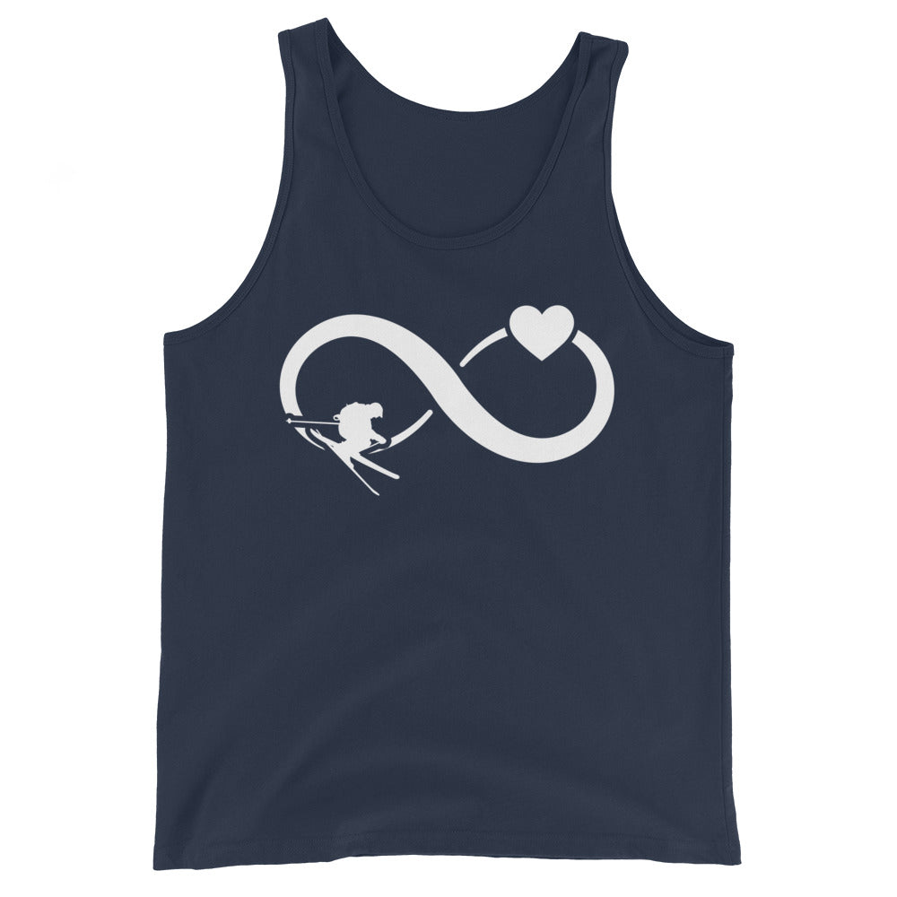 Infinity Heart and Skiing - Herren Tanktop klettern ski xxx yyy zzz Navy