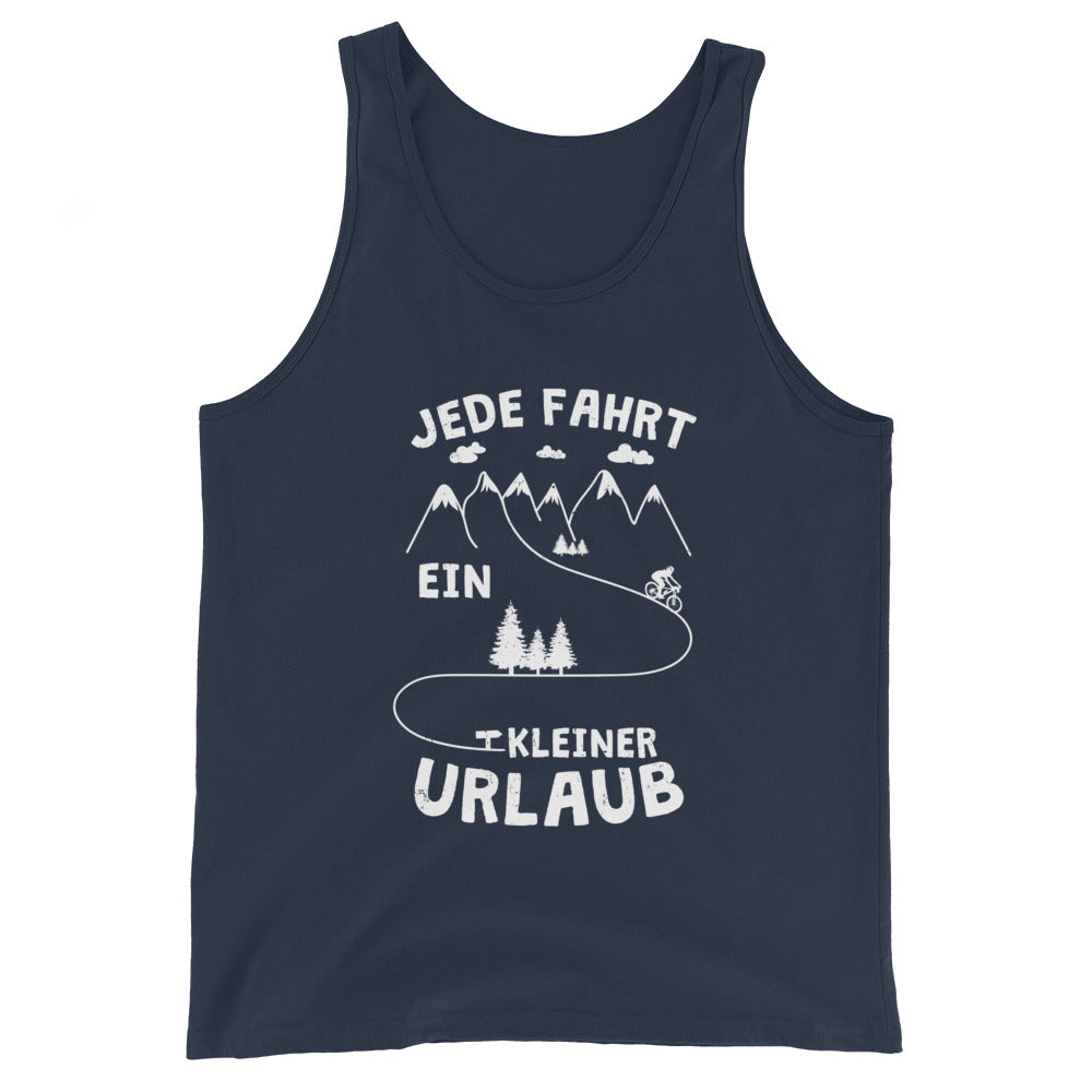 Jede Fahrt ein kleiner Urlaub - Herren Tanktop fahrrad xxx yyy zzz Navy