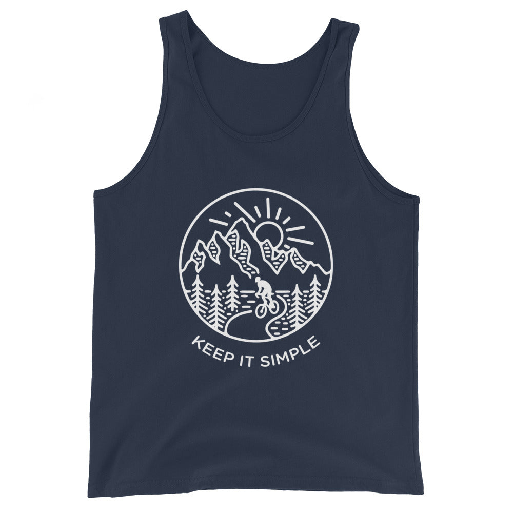 Keep it Simple - Herren Tanktop fahrrad xxx yyy zzz Navy