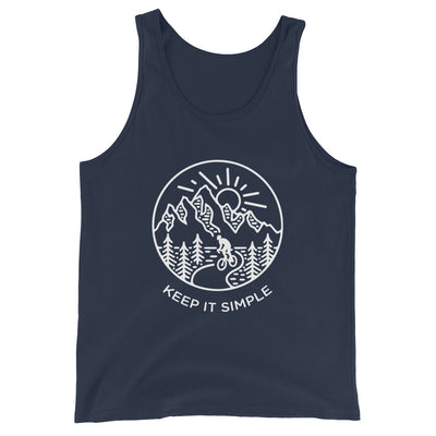 Keep it Simple - Herren Tanktop fahrrad xxx yyy zzz Navy