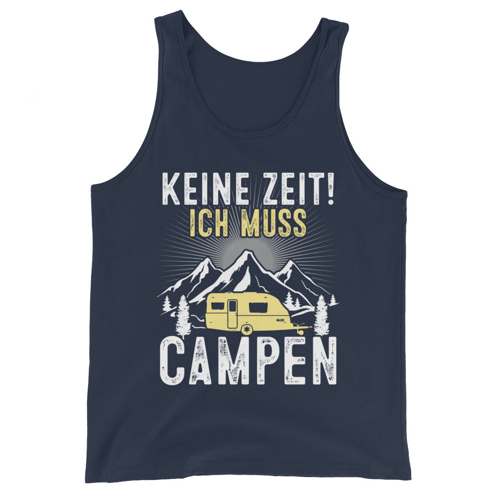 Keine Zeit ich muss Campen - Herren Tanktop camping xxx yyy zzz Navy