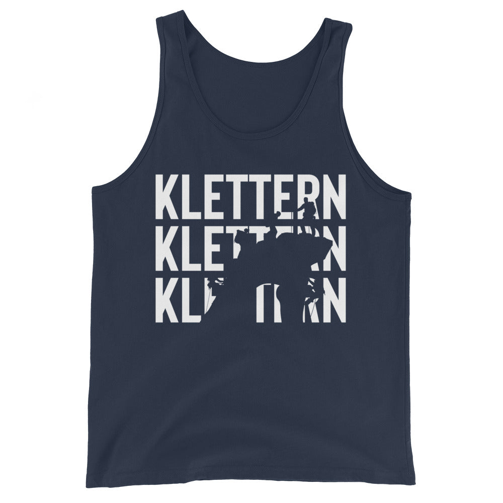 Klettern - Herren Tanktop klettern xxx yyy zzz Navy